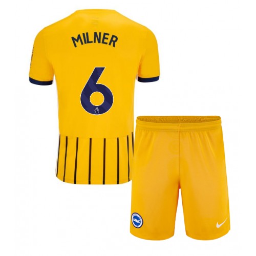 Brighton James Milner #6 Gostujuci Dres za djecu 2024-25 Kratak Rukav (+ Kratke hlače)